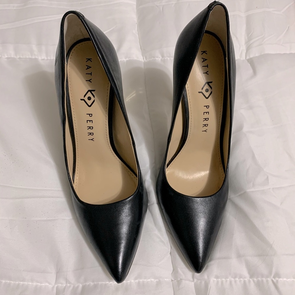 Katy Perry black block heels